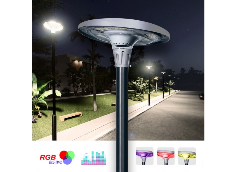 Парковый светильник  UFO на солнечных батареях.